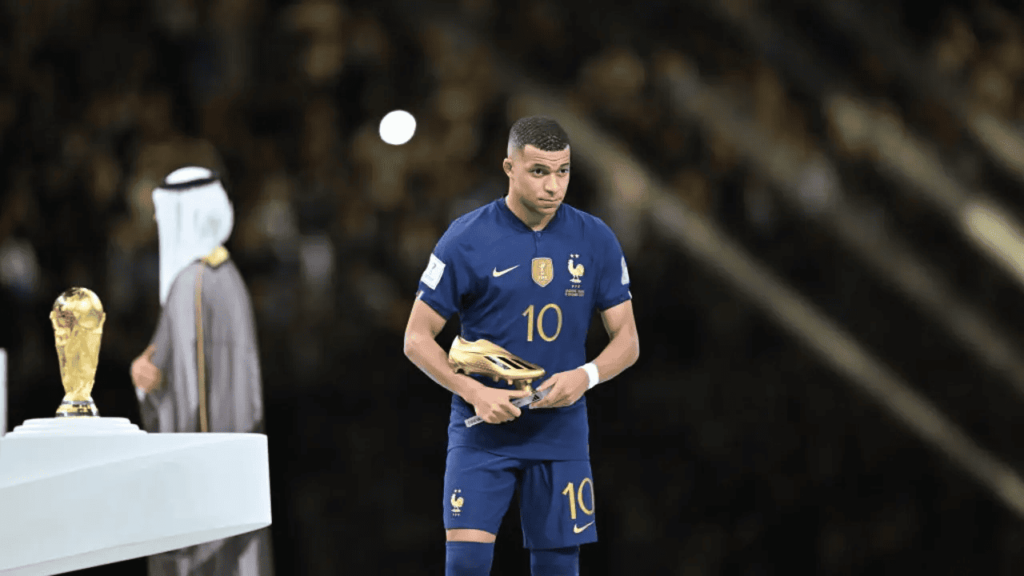 Mbappe with golden boot