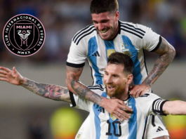 Rodrigo De Paul with Messi