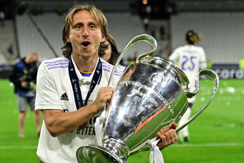 luka modrić with champions league