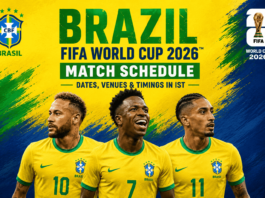 Brazil FIFA World Cup 2026 Match Schedule: Dates, Venues & Timings in IST