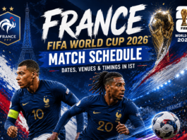 France FIFA World Cup 2026 Match Schedule=