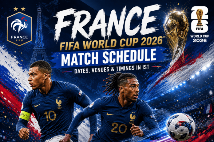 France FIFA World Cup 2026 Match Schedule=
